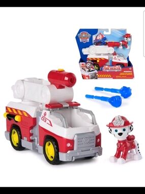PAW Patrol Fire Rescue: Marshall's Rescue Fire Engine with Figure, Launcher & Ac